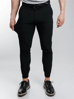 PRIMO Men’s Black Golf Performance Jogger Pants Size 33 Regular Fit Stretch